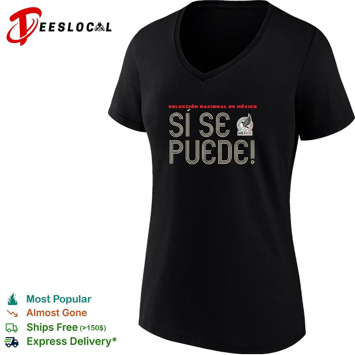 Si se puede Mexico Seleccion Nacional dark minimal shirt Unisex