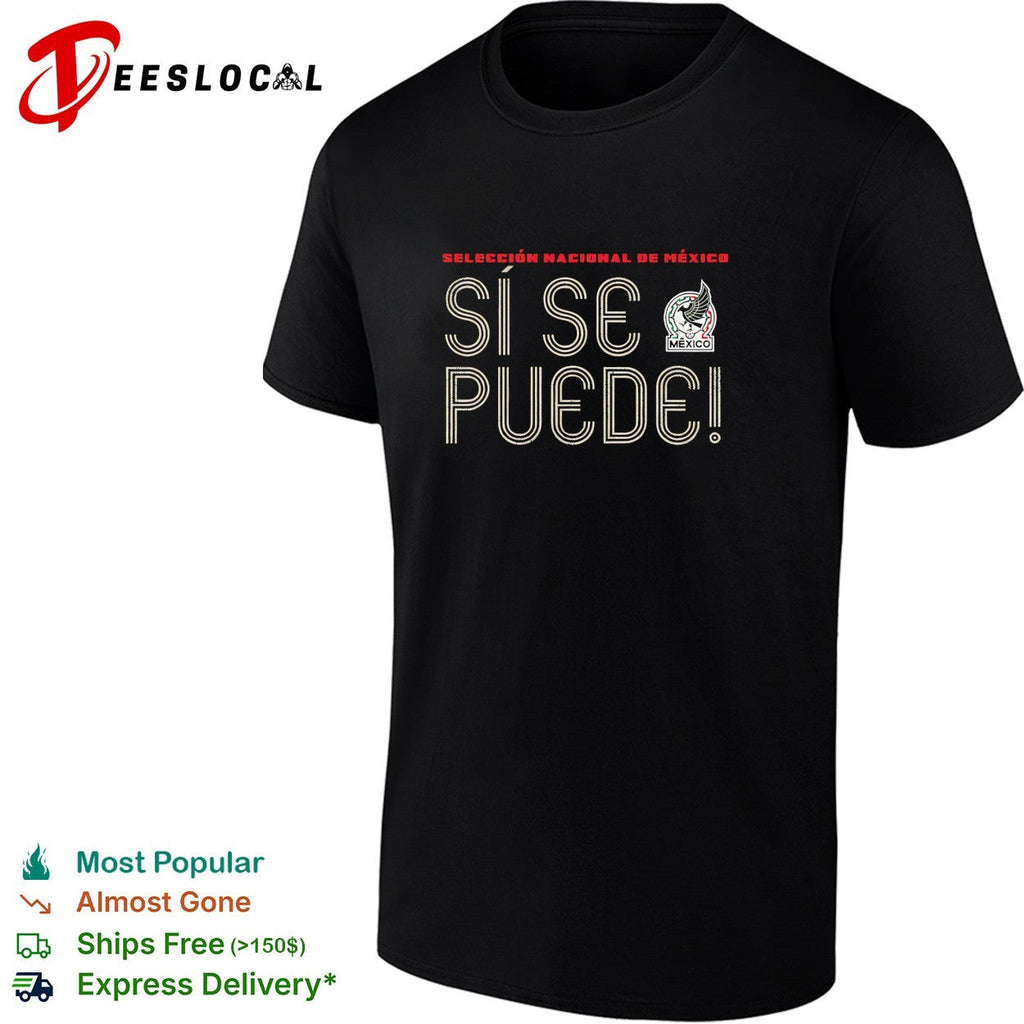 Si se puede Mexico Seleccion Nacional dark minimal shirt Unisex