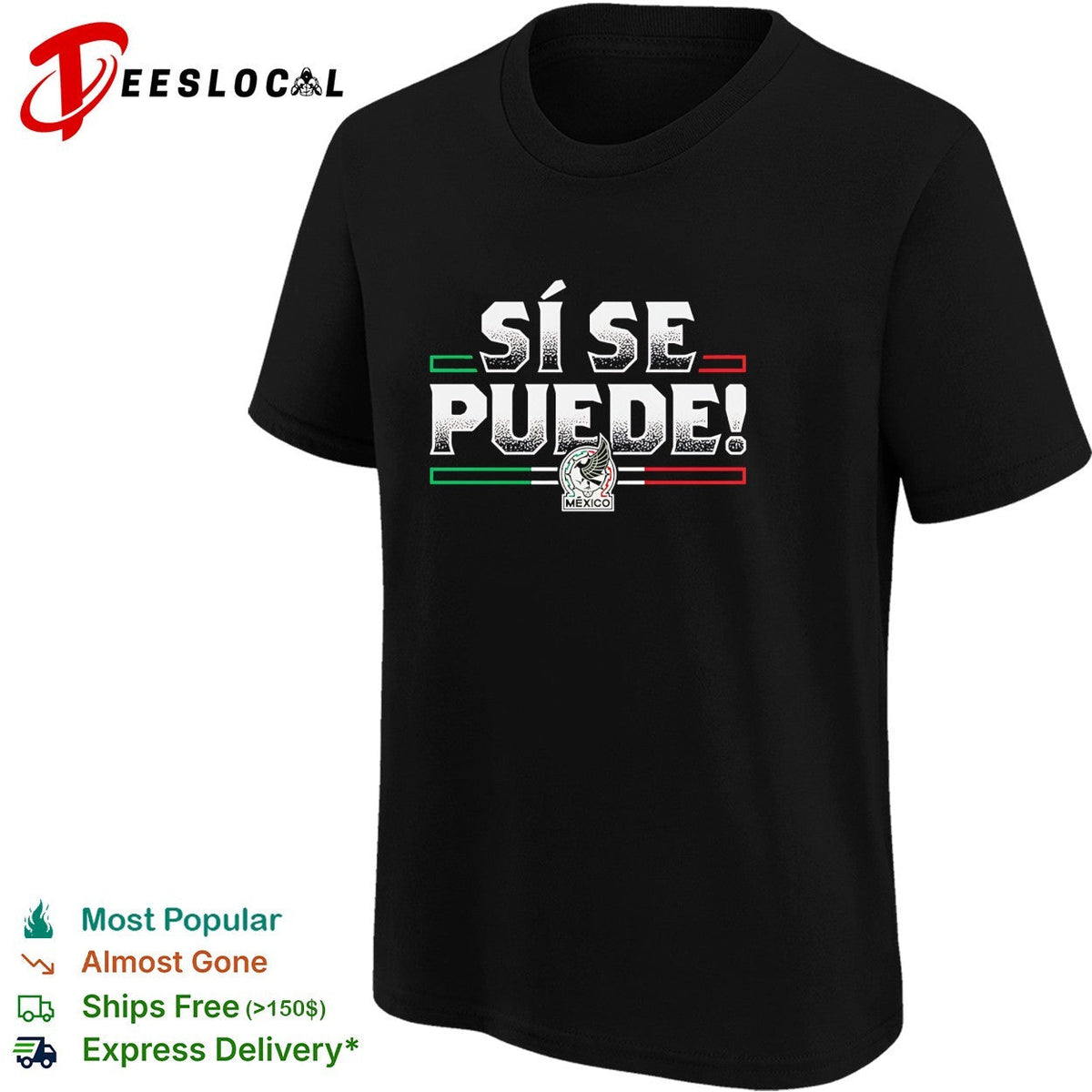 Si se puede Mexico Seleccion Nacional flag stripes shirt Unisex