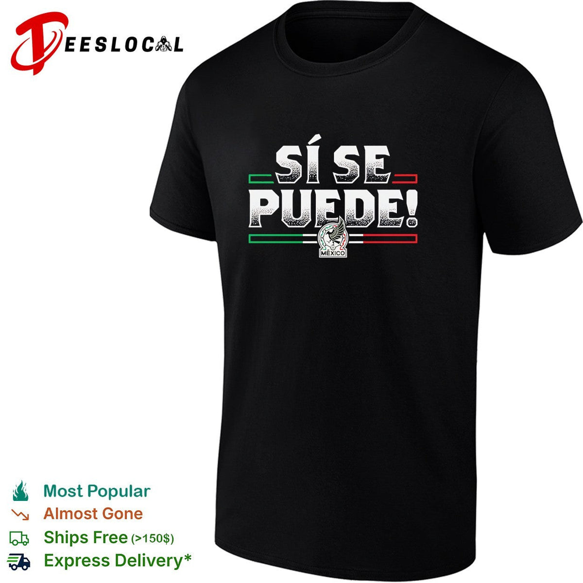 Si se puede Mexico Seleccion Nacional flag stripes shirt Unisex