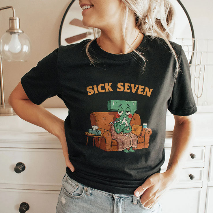 Sick Seven 67 Halloween Costume Fun Wordplay Design T Shirt Unisex