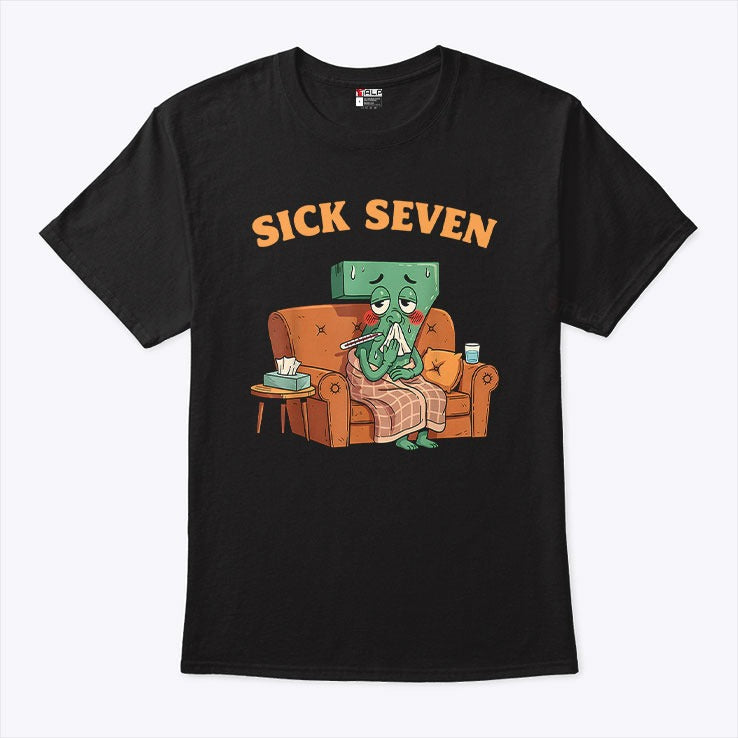 Sick Seven 67 Halloween Costume Fun Wordplay Design T Shirt Unisex