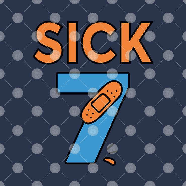 Sick Seven Meme Six Seven Fun Wordplay T Shirt Unisex