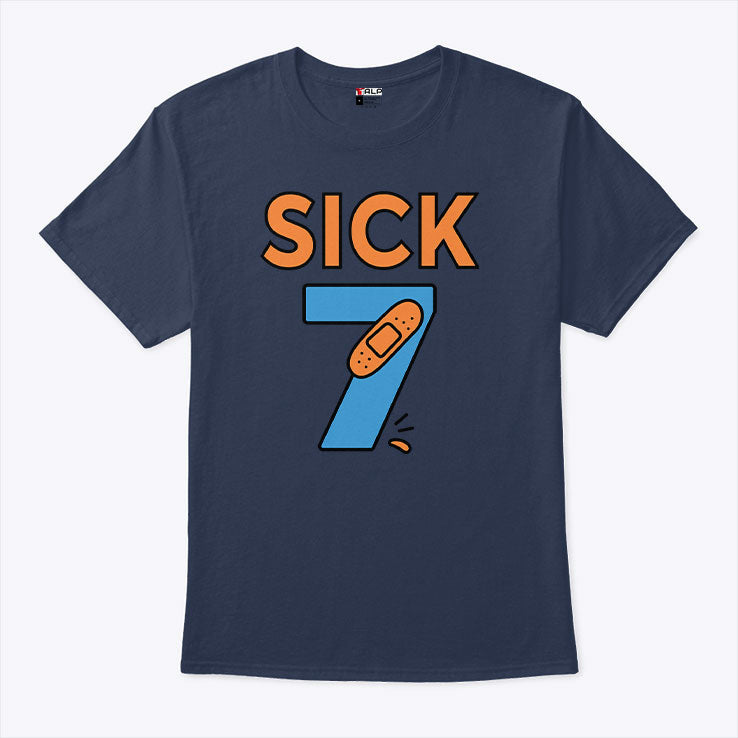 Sick Seven Meme Six Seven Fun Wordplay T Shirt Unisex