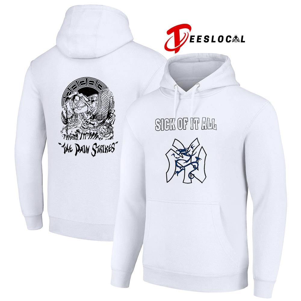 Sick of it all the pain strikes Japanese graphic shirt Unisex