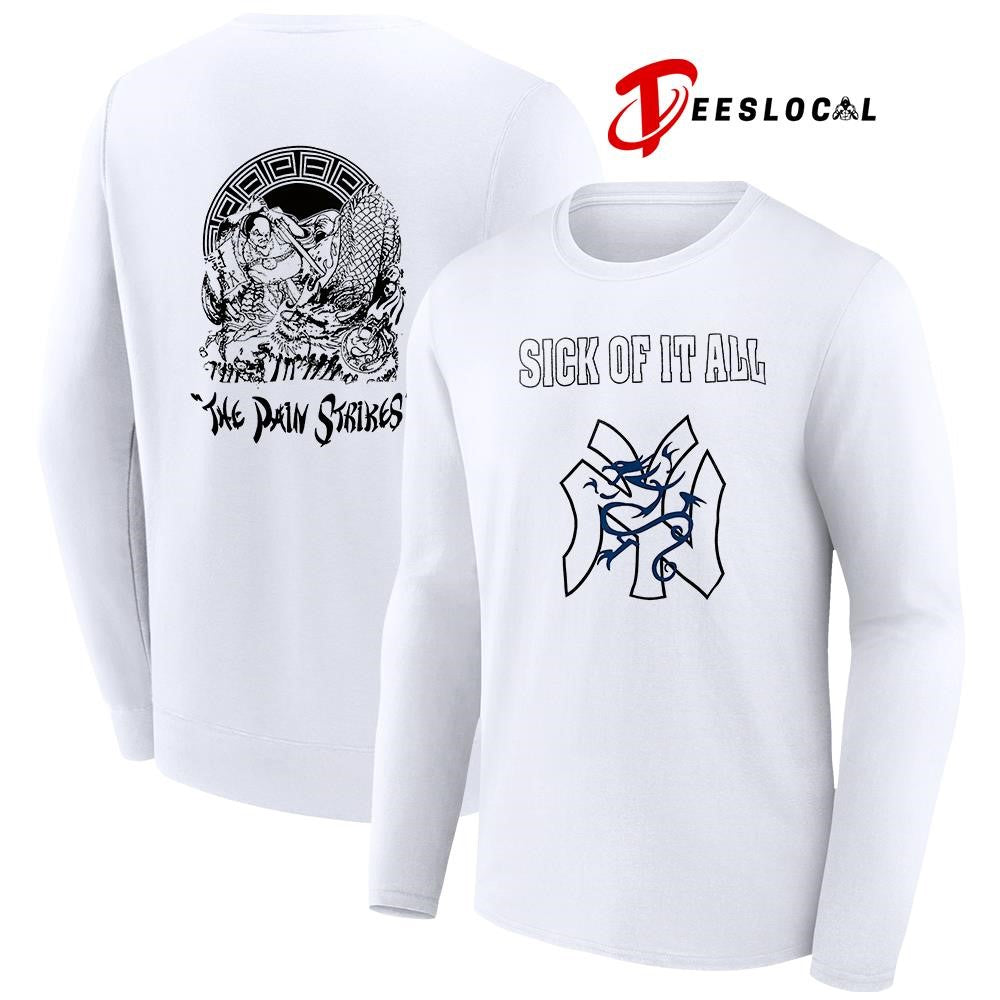 Sick of it all the pain strikes Japanese graphic shirt Unisex