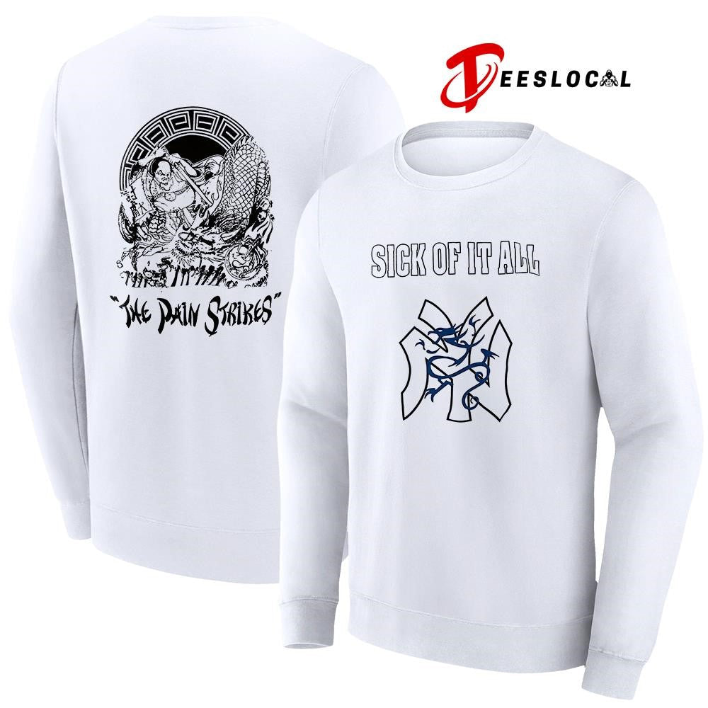 Sick of it all the pain strikes Japanese graphic shirt Unisex