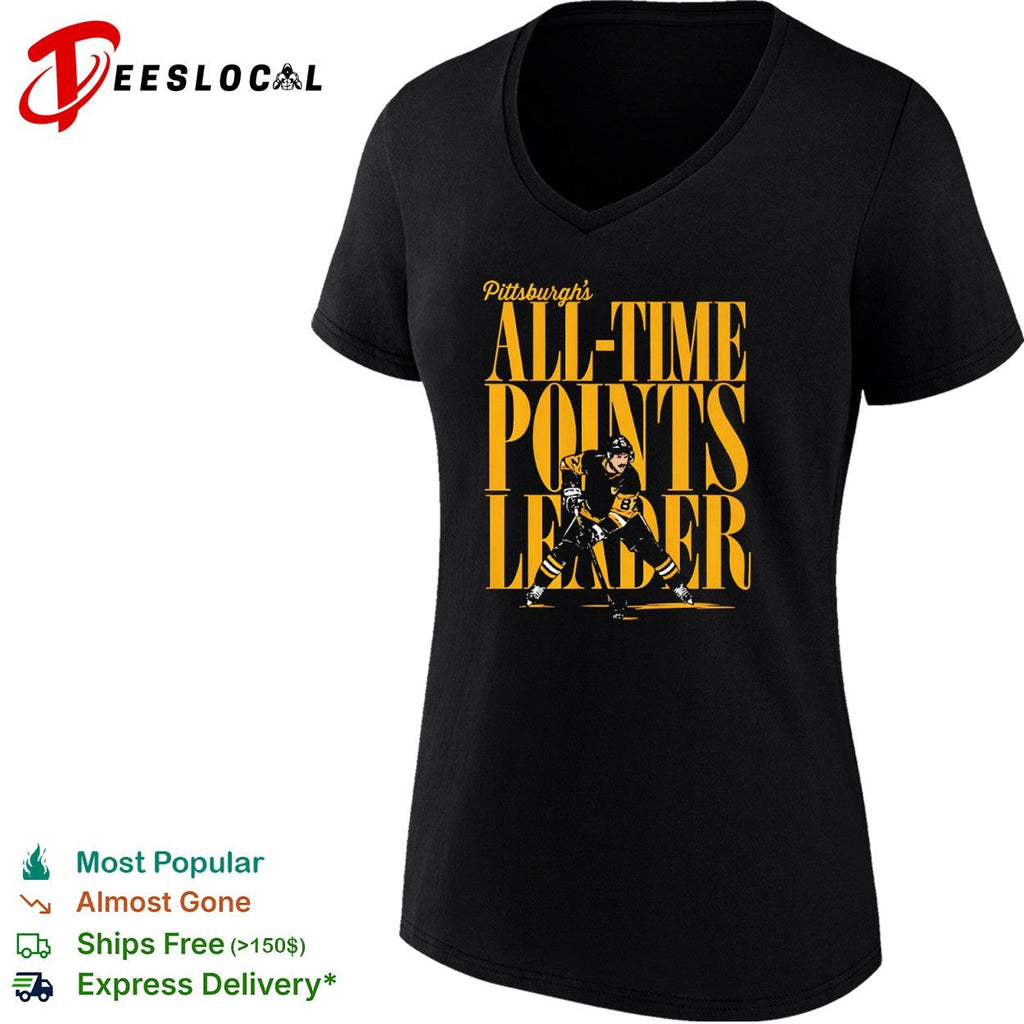 Sidney Crosby Pittsburgh Penguins NHL all time points leader shirt Unisex