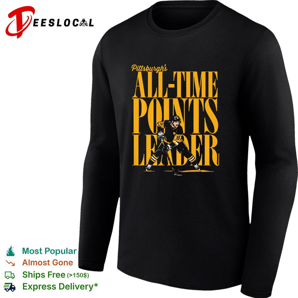Sidney Crosby Pittsburgh Penguins NHL all time points leader shirt Unisex