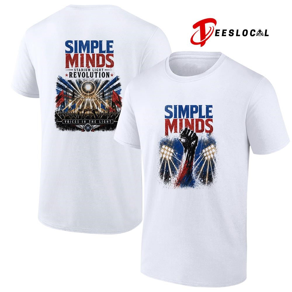 Simple minds stadium light revolution voices in the light graphic shirt Unisex