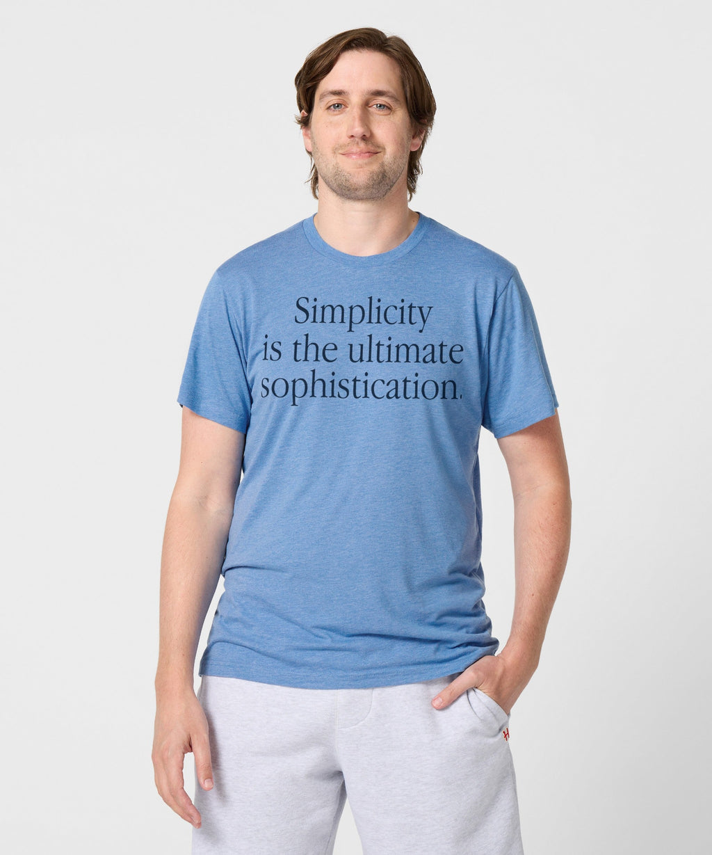 Simplicity Is The Ultimate Sophistication Unisex