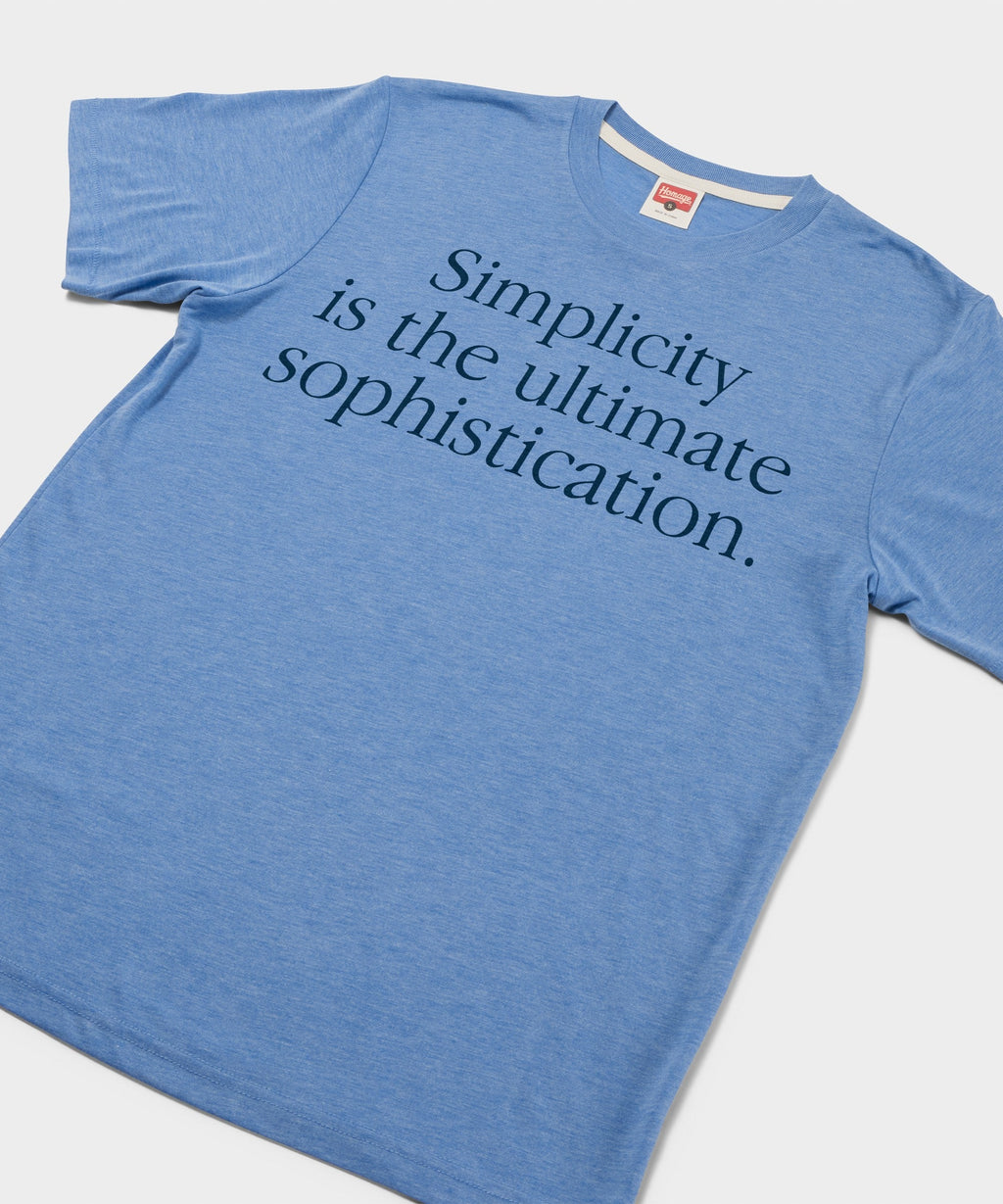 Simplicity Is The Ultimate Sophistication Unisex