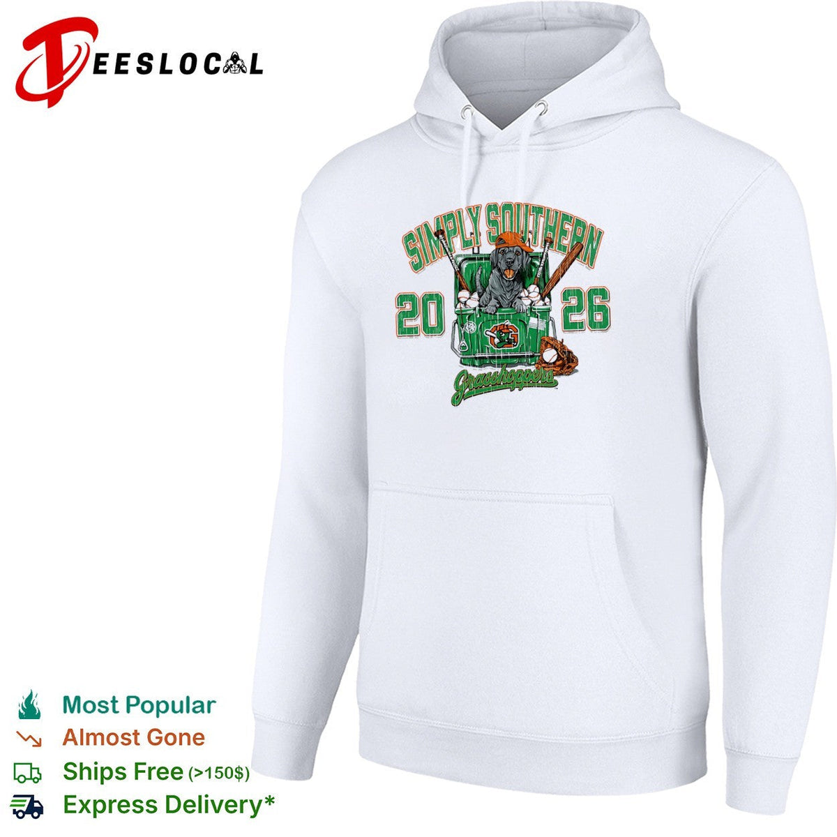 Simply Southern 20 26 Grasshoppers Labrador Baseball Equipment sports shirt Unisex