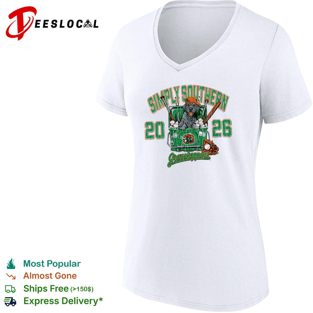 Simply Southern 20 26 Grasshoppers Labrador Baseball Equipment sports shirt Unisex