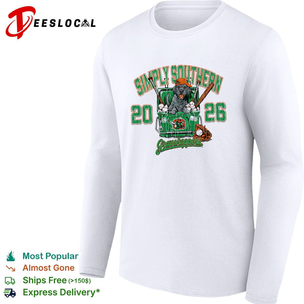 Simply Southern 20 26 Grasshoppers Labrador Baseball Equipment sports shirt Unisex