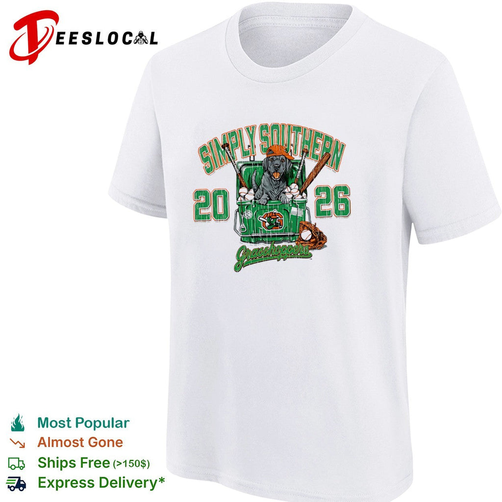 Simply Southern 20 26 Grasshoppers Labrador Baseball Equipment sports shirt Unisex