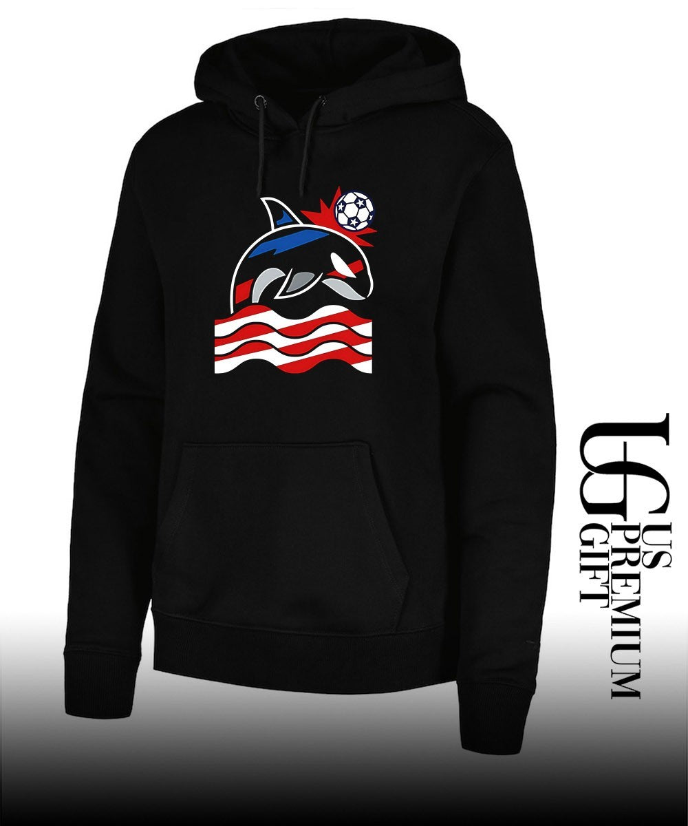 Simply Wild Whale Stars and Stripes Soccer shirt Unisex