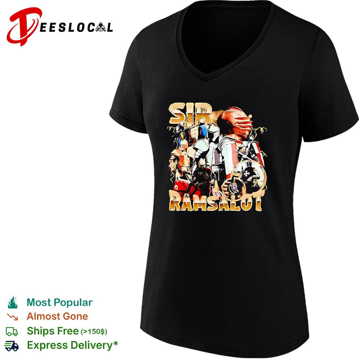Sir Ramsalot Medieval Knight Warrior Funny Ram shirt Unisex