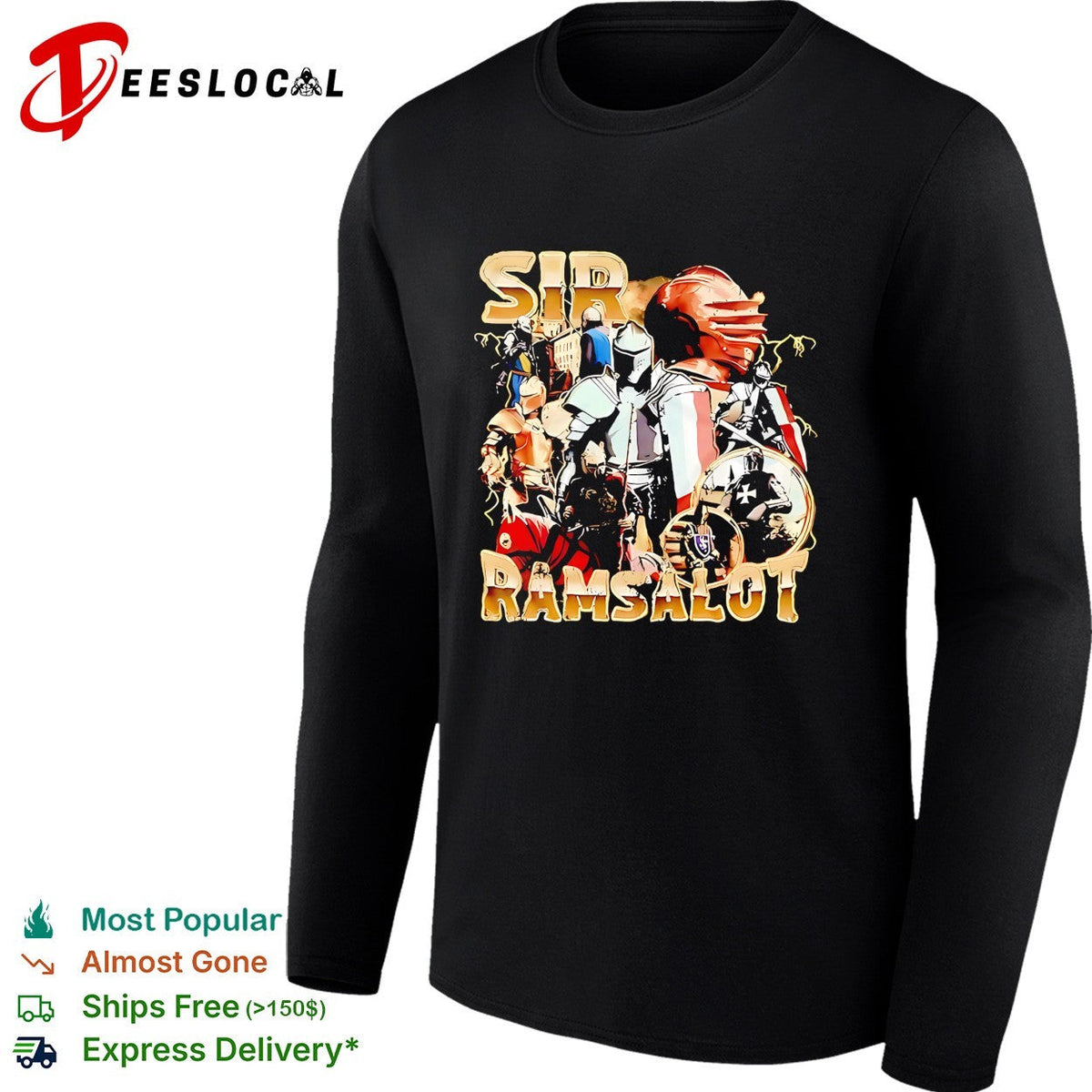 Sir Ramsalot Medieval Knight Warrior Funny Ram shirt Unisex