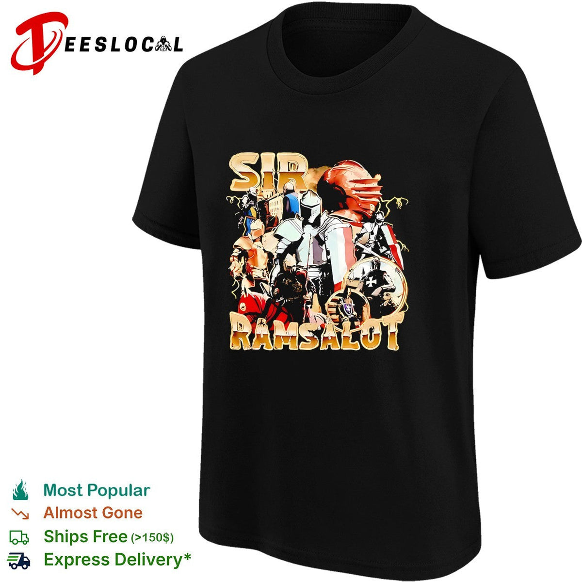 Sir Ramsalot Medieval Knight Warrior Funny Ram shirt Unisex