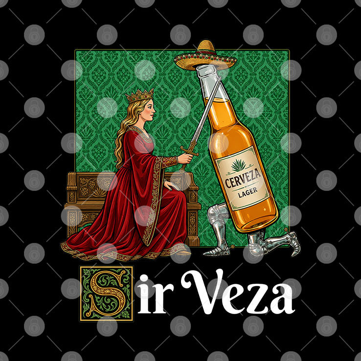 Sir Veza Cerueza Beer Mexican Sombrero T Shirt Unisex