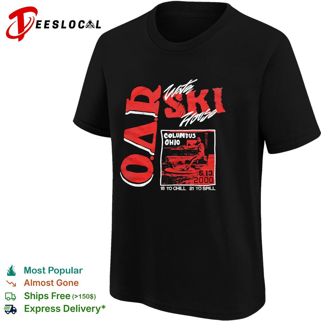 Ski house Columbus Ohio concert retro bold vintage text shirt Unisex