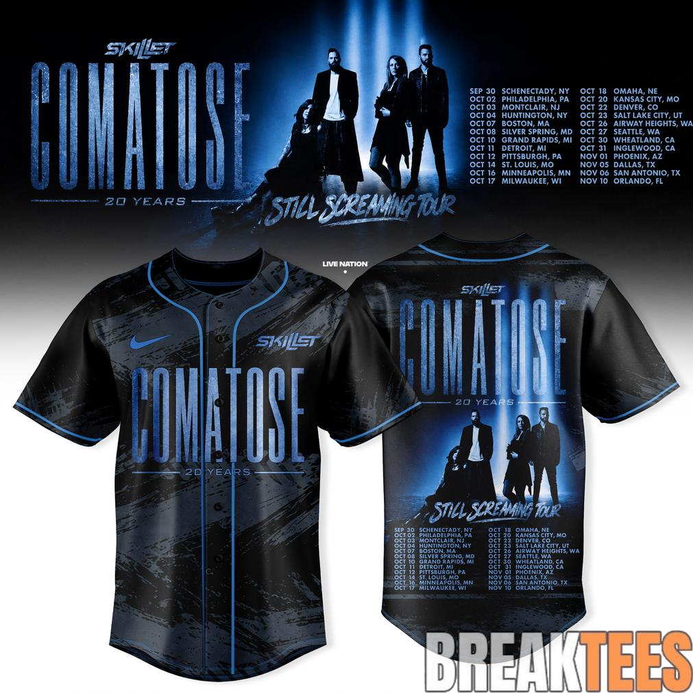 Skillet “Comatose 20 Years“ Special Baseball Jersey Unisex