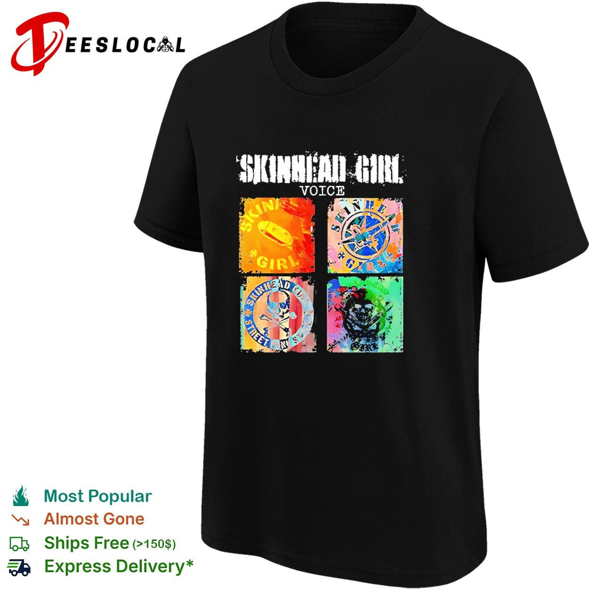 Skinhead Girl Voice Skinhead Girl Skinhead Girl Street Punk Skinhead Girl shirt Unisex