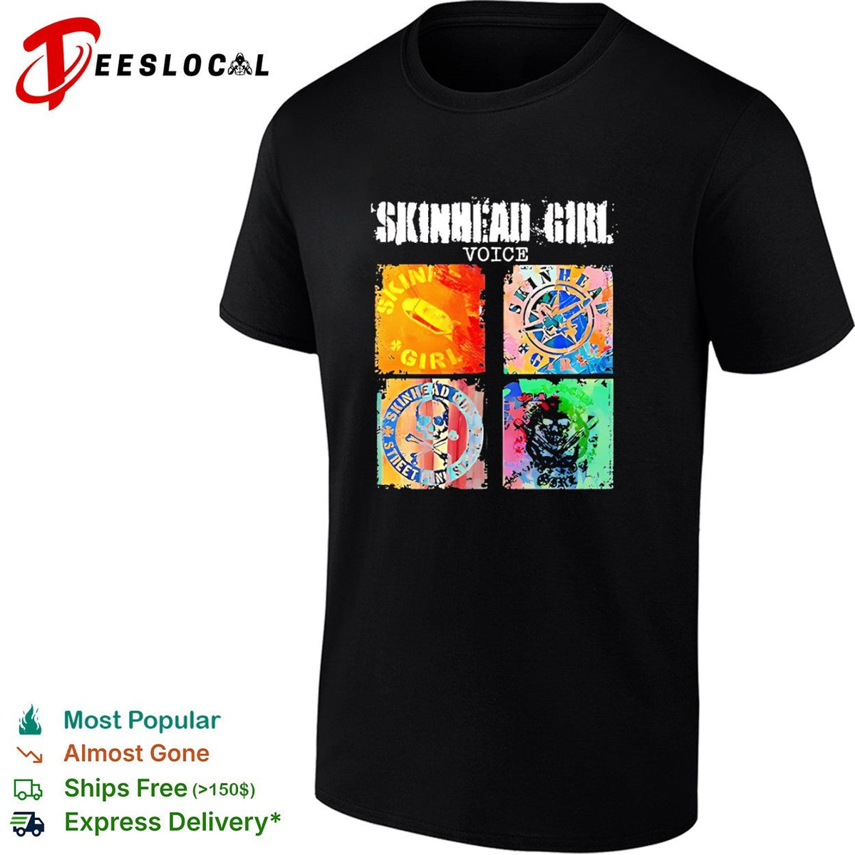 Skinhead Girl Voice Skinhead Girl Skinhead Girl Street Punk Skinhead Girl shirt Unisex