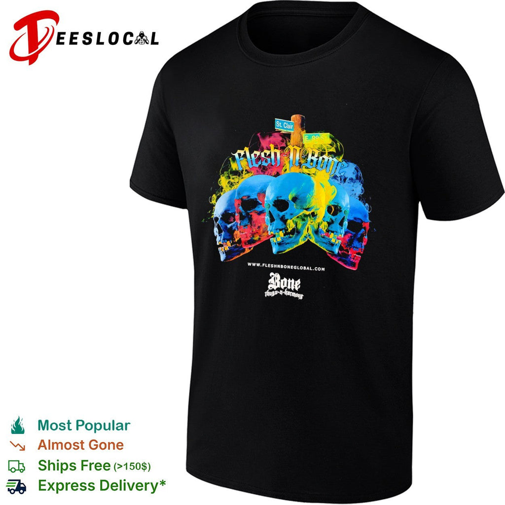 Skull Flesh N Bone St Clair E 99 St Bone Thugs N Harmony shirt Unisex