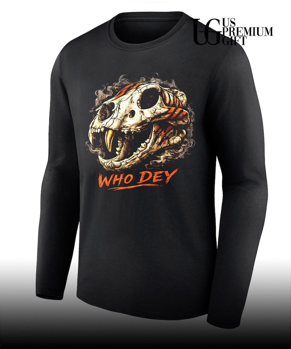 Skull Tiger who Dey Cincinnati Bengal shirt Unisex