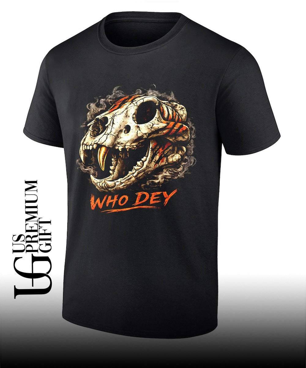 Skull Tiger who Dey Cincinnati Bengal shirt Unisex