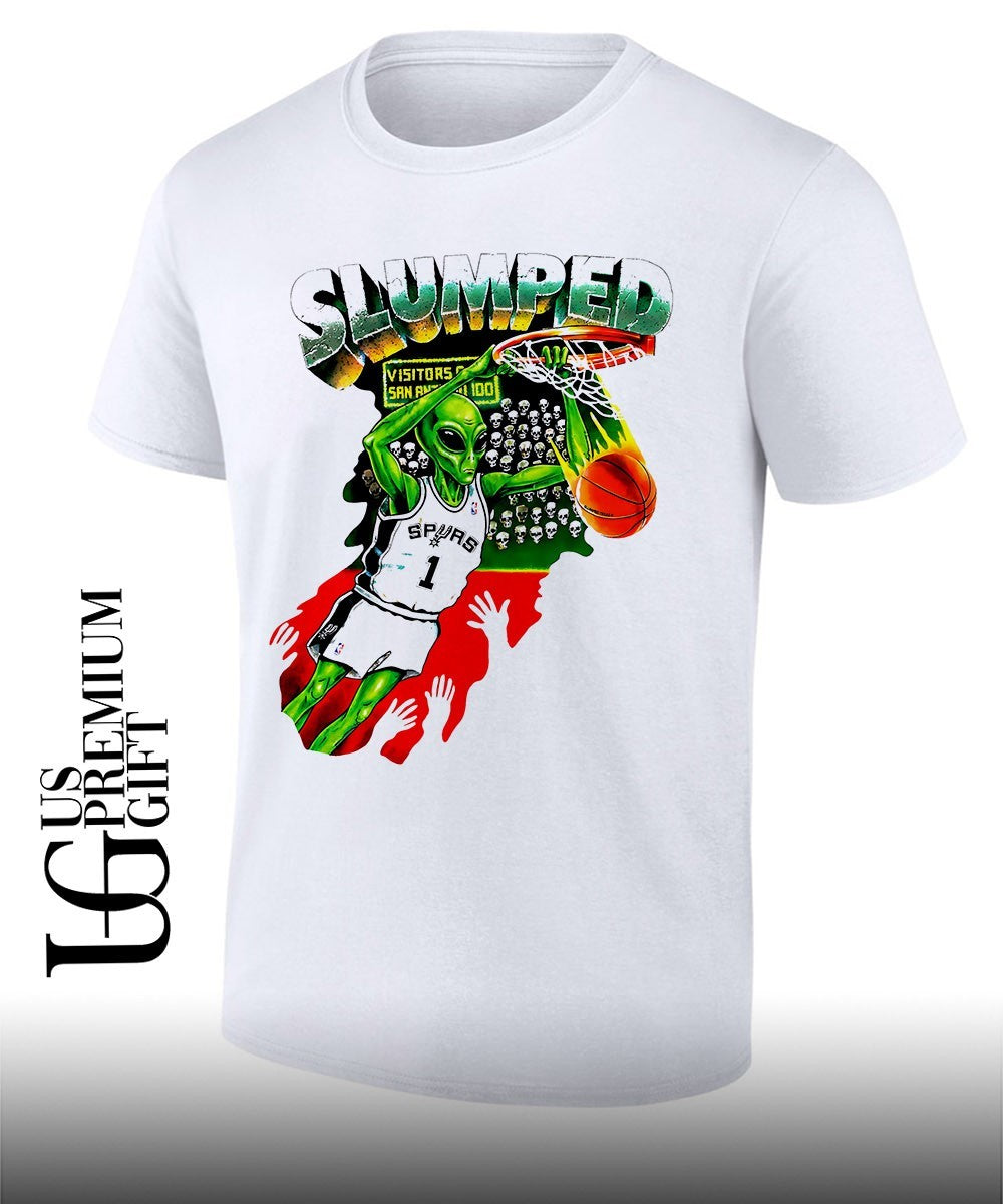 Slumped Alien Victor Wembanyama San Antonio Spurs NBA 2026 Basketball shirt Unisex