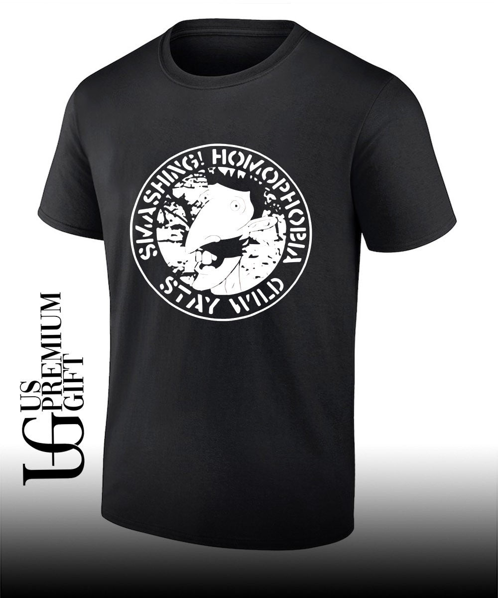 Smashing Homophobia Stay Wild shirt Unisex