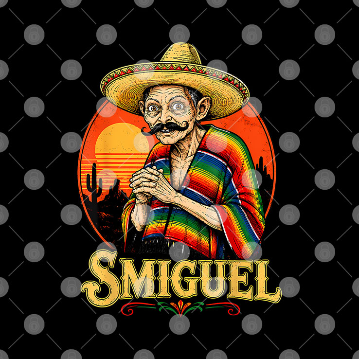 Smiguel Mexican Sombrero Mexican Culture Mashup T Shirt Unisex