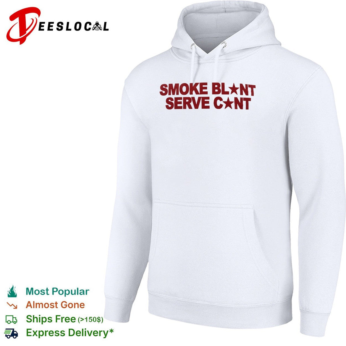 Smoke Blunt Serve Cunt Parody Pop Culture Enthusiast Graphic Quote Apparel Shirt Unisex