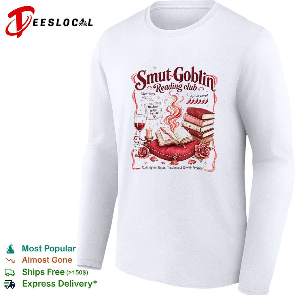 Smut Goblin reading club spice level meetings nightly shirt Unisex