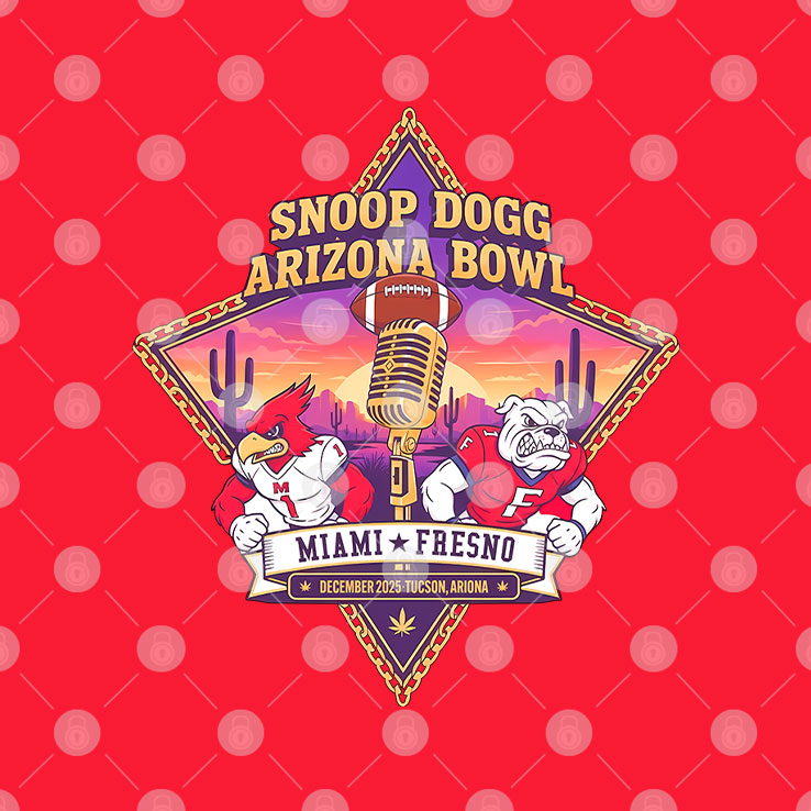 Snoop Dogg Arizona Bowl Miami vs Fresno Football 2015 T Shirt Unisex