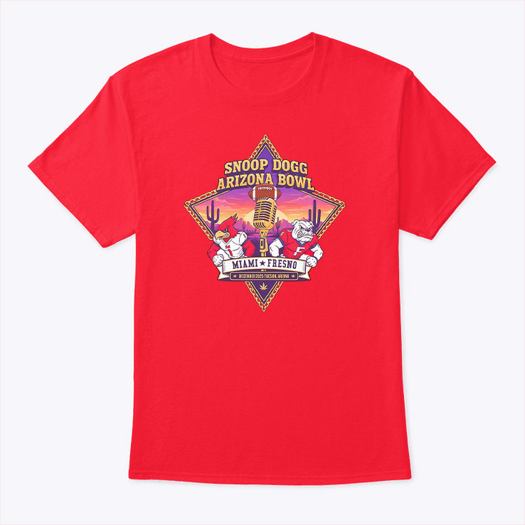 Snoop Dogg Arizona Bowl Miami vs Fresno Football 2015 T Shirt Unisex