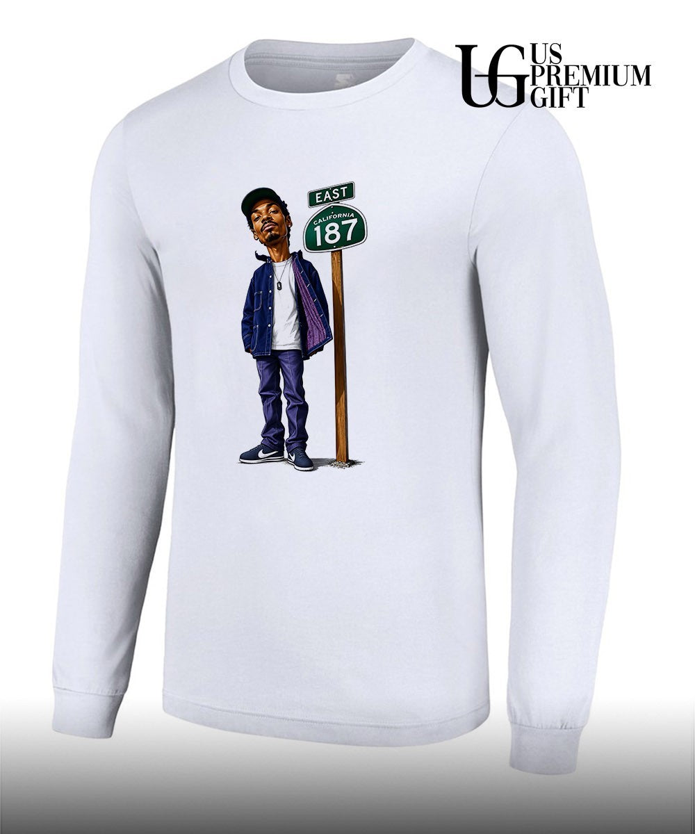 Snoop Dogg California 187 East Street Sign caricature shirt Unisex