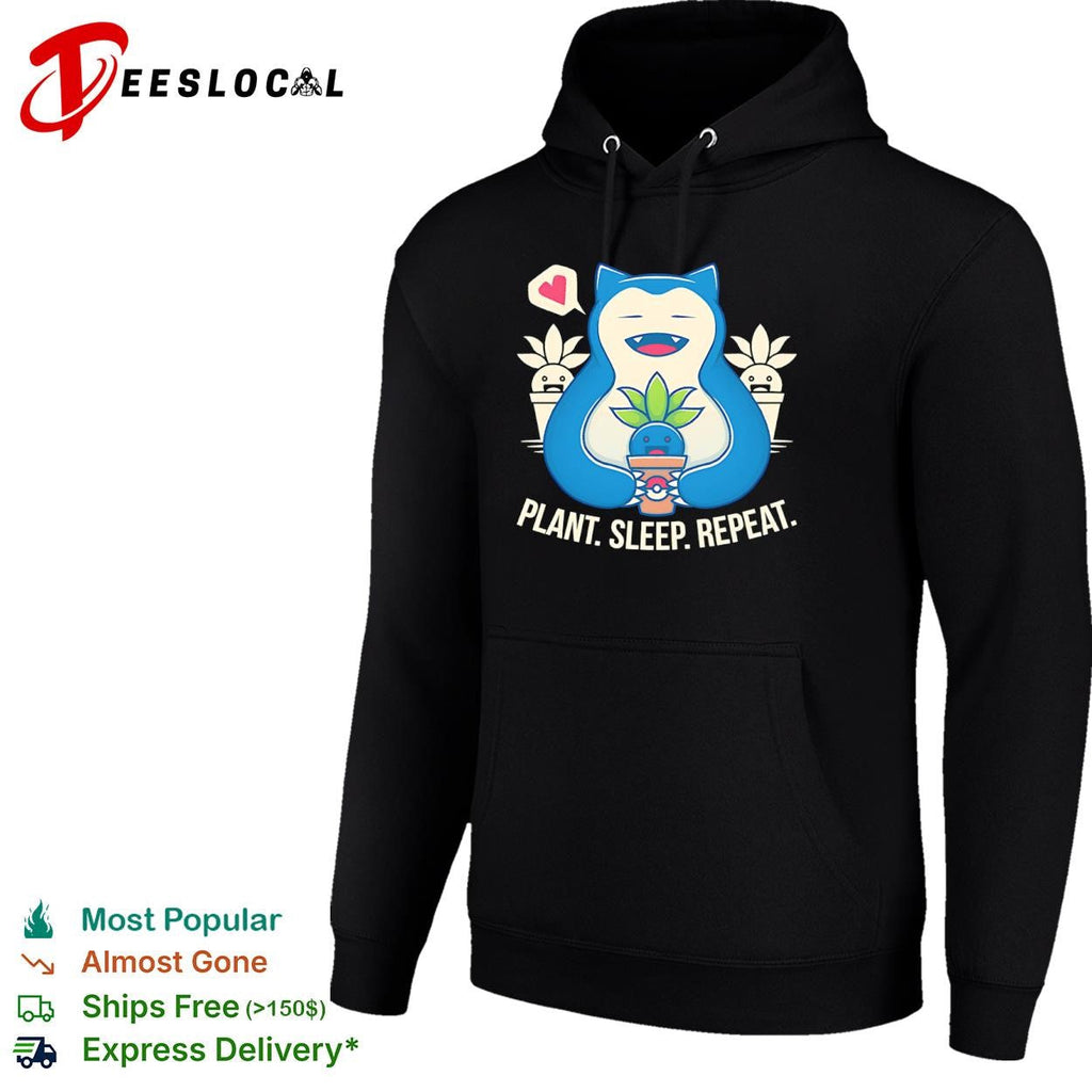 Snorlax plant sleep repeat shirt Unisex