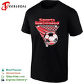 Soccer ball dynamic action sports magazine style graphic shirt Unisex