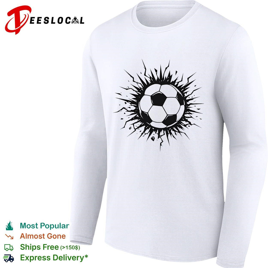 Soccer ball explosion burst bold art shirt Unisex