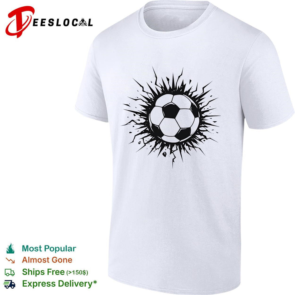 Soccer ball explosion burst bold art shirt Unisex