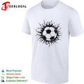 Soccer ball explosion burst bold art shirt Unisex
