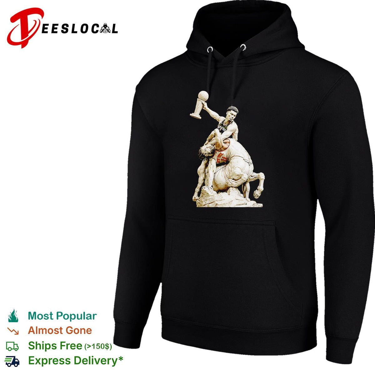 Soccer champion World Cup trophy marble centaur classical sculpture art dark shirt Unisex