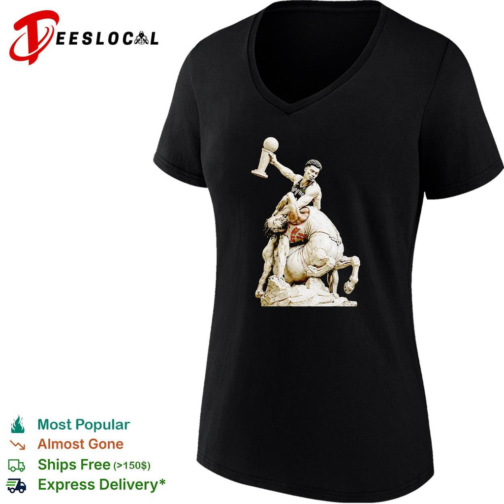 Soccer champion World Cup trophy marble centaur classical sculpture art dark shirt Unisex
