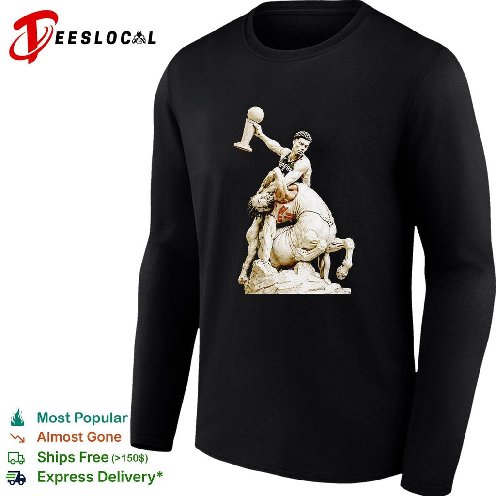 Soccer champion World Cup trophy marble centaur classical sculpture art dark shirt Unisex