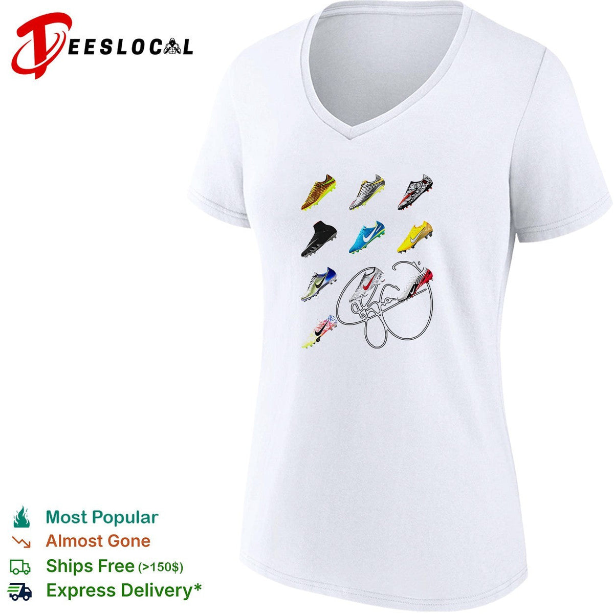 Soccer cleats collage signature shirt Unisex