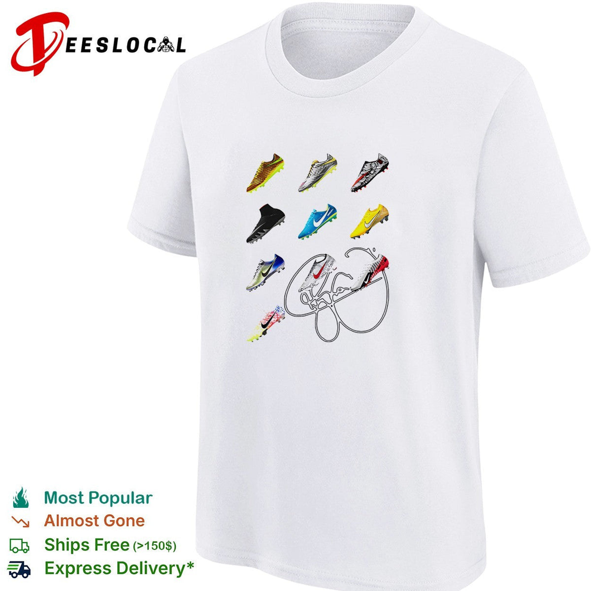 Soccer cleats collage signature shirt Unisex